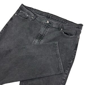 Levis 541 Jeans Mens 46X34 (Fits 44X30) Black Denim Athletic Taper Cotton Dark